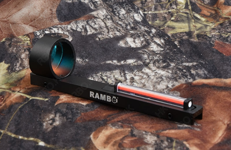 1X28 Circle Red Dot Fiber Collimeter Reflex Scope 11mm Shotgun